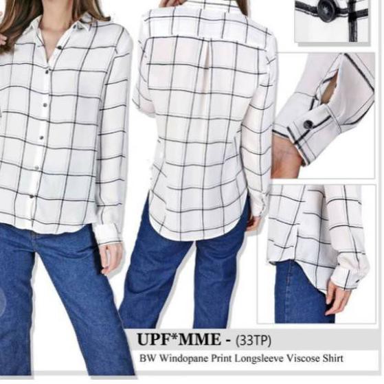 QL7 Unpeu Femme UF LS Shirt Printed Kemeja Formal ♥ Spesial order ♥