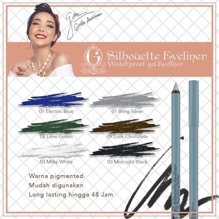 ✨LACIKOSME✨ MADAME GIE SILHOUETTE EYELINER 48 HOURS - EYELINER EYEREADY WING IT LADY