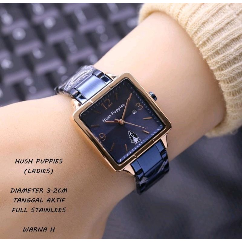 Jam Tangan H.Puppies Wanita Pilihan Warna Anti Air Jam Tangan Rantai Stainliss Steel Wanita H.Puppies