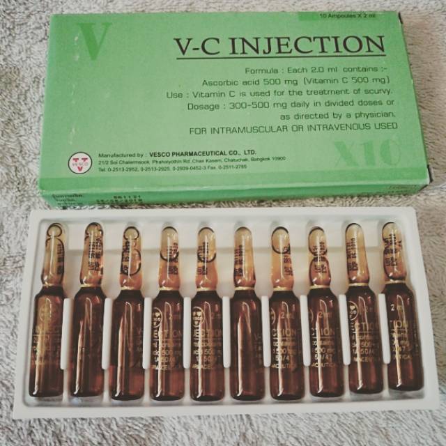 V-C Injection Vit C Original New 10 Ampul