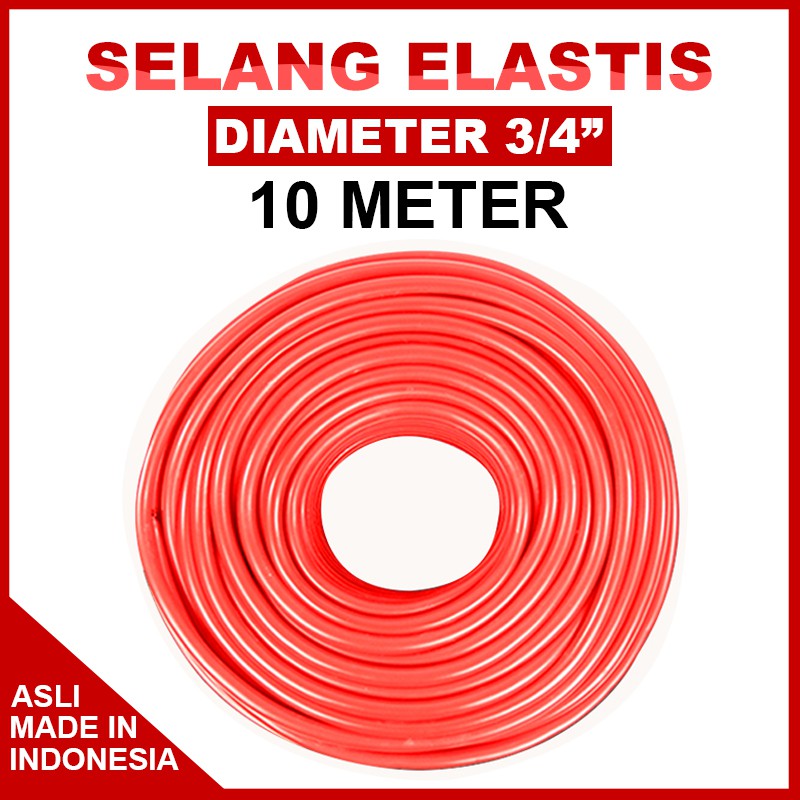 SELANG AIR LENTUR 3/4 10 METER / SELANG AIR ELASTIS / SELANG TAMAN / SELANG CUCI MOTOR / SELANG SNI