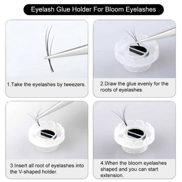 Bloom Blossom Russian Cup Glue Holder for Eyelash Extension