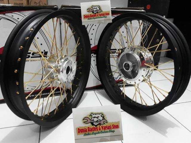 Paketan Velg lebar 300 350 17 Vixion Old Mx king Vixion new Rx king Velg sprint XD sama stel