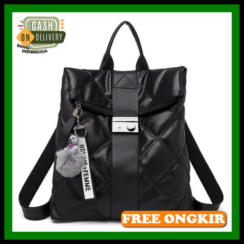 Michael Kors / Mk / F019 / Original / Ransel / Stylish Backpack / Backpack Multifungsi / Ransel Wani