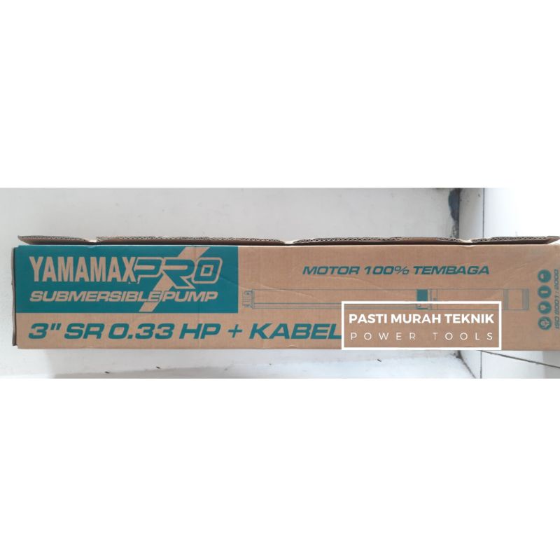 YAMAMAX-PRO Pompa Satelit 3" SR 0.25HP, 0.33HP, 0.5HP, 0.75HP, 1HP Pompa Air Celup Satelit/Sumbmesib