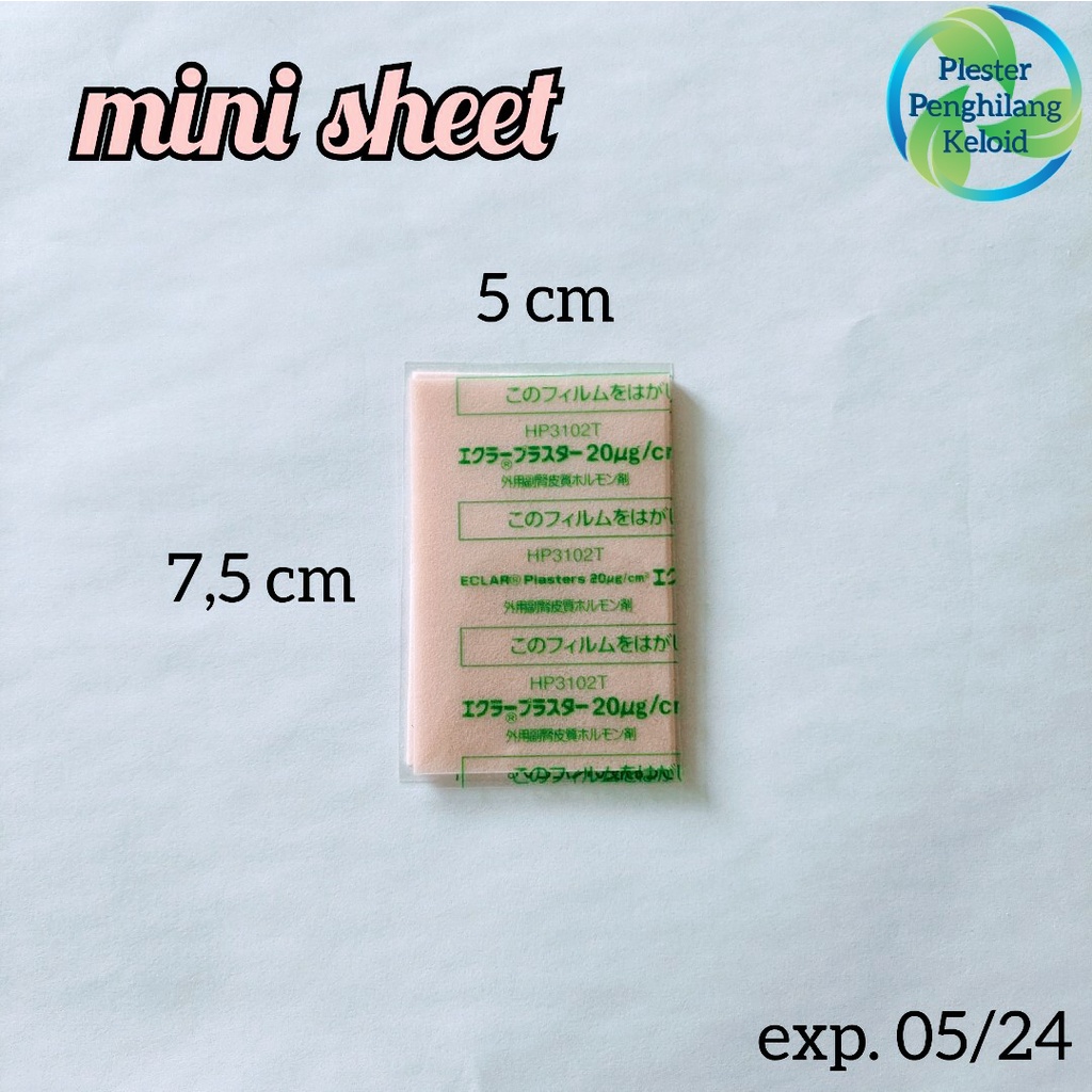 plester penghilang keloid/obat keloid/pasca operasi keloid No. 1 di Jepang 7.5cm x 5cm