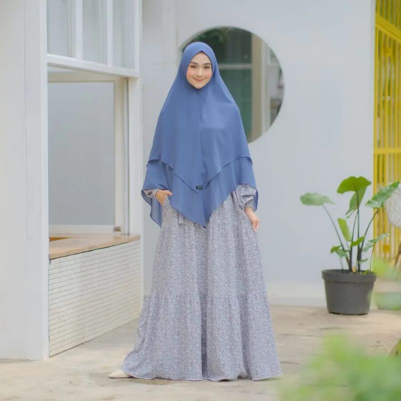 Yura Set by Mumtaz | Gamis yura set khimar