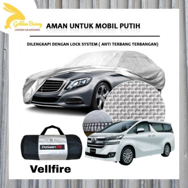 Cover Mobil Putih Vellfire / Sarung Mobil Putih Vellfire / Body Cover Mobil Vellfire