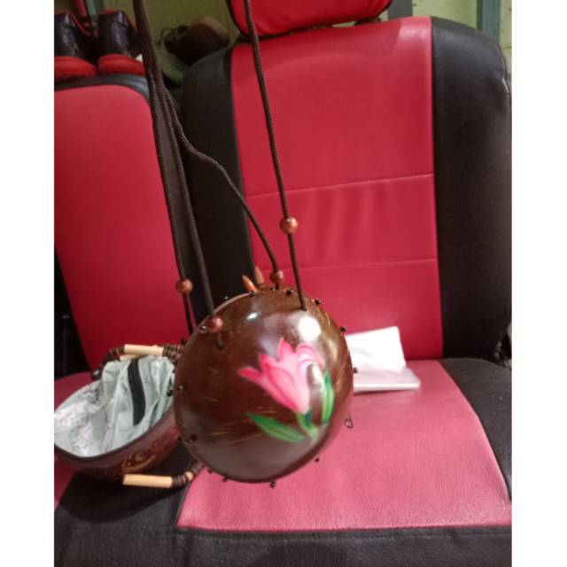 TAS batok kelapa tas slempang tas wanita pria