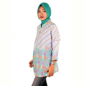 Blouse Wanita I Blus Batik I Blus Kerja Wanita Batik Vina - Warna 2