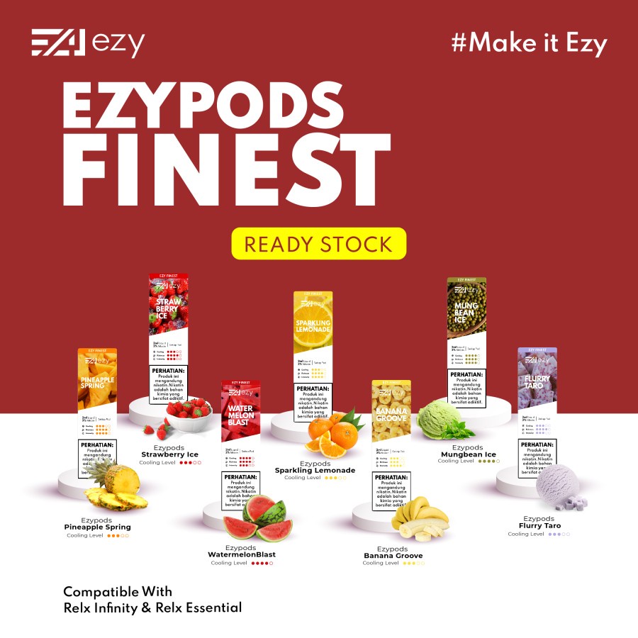 Ezypods Finest - Pilihan Rasa Compatible Relx Infinity essential