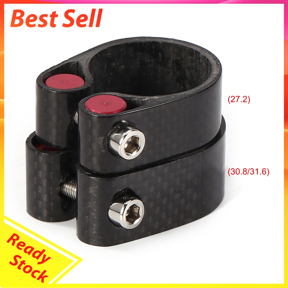 30.8/30.9/31.6mm Carbon Fiber Bike Seatpost Clamp MTB Road Seat Tube Clip
