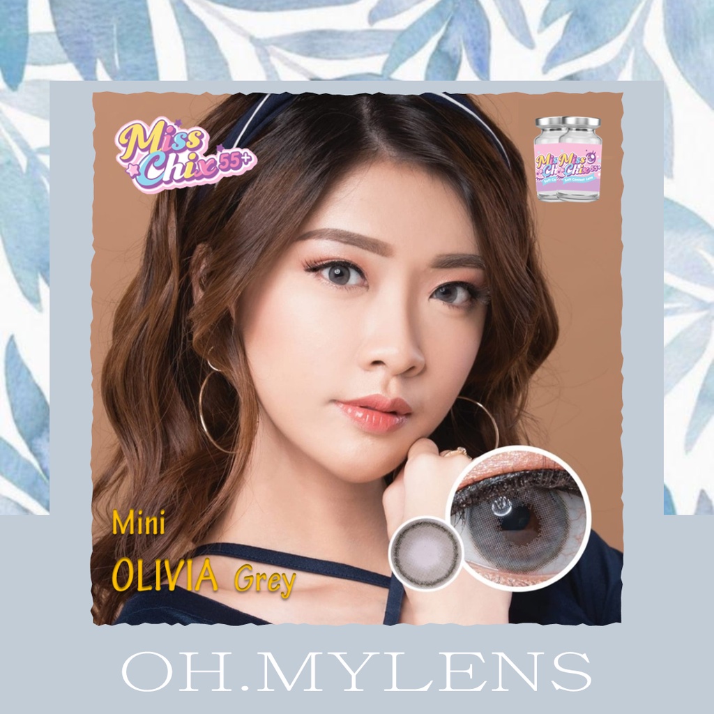 Softlens Minus Normal Beda Minus MINI OLIVIA GREY | Soflens Mines Warna Natural | Soflen Mata Minus 