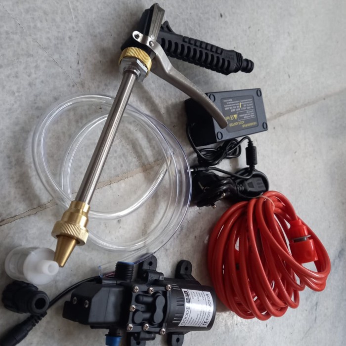PAKET SET Lengkap Mesin Cuci Steam Power Sprayer Alat AC Motor Mobil - SET1 Terjangkau