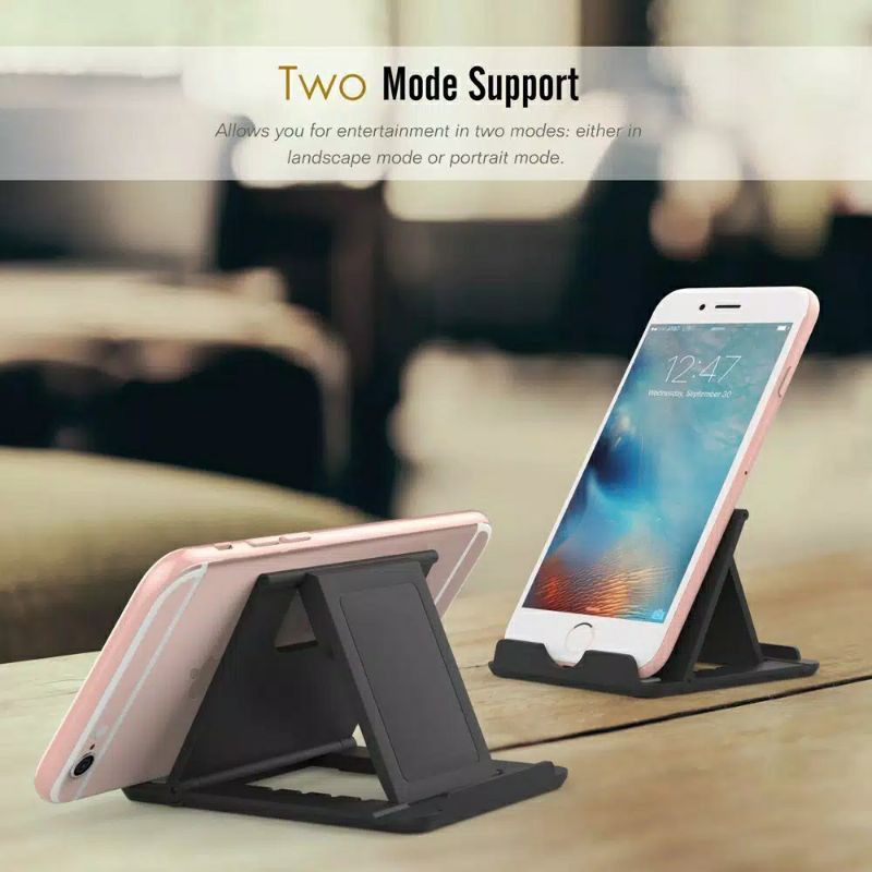 Holder HP Meja Lipat Universal Dudukan Handphone Fold Stand Phone