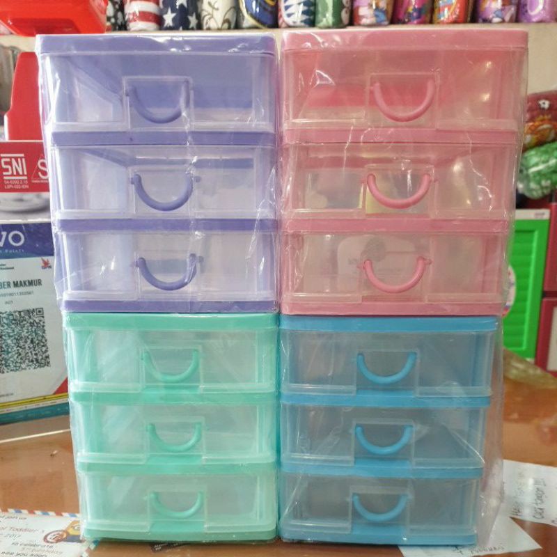 MINI CONTAINER KENZO 5609 SUSUN 3 MURAHH/ mini container serba guna/mini container murah