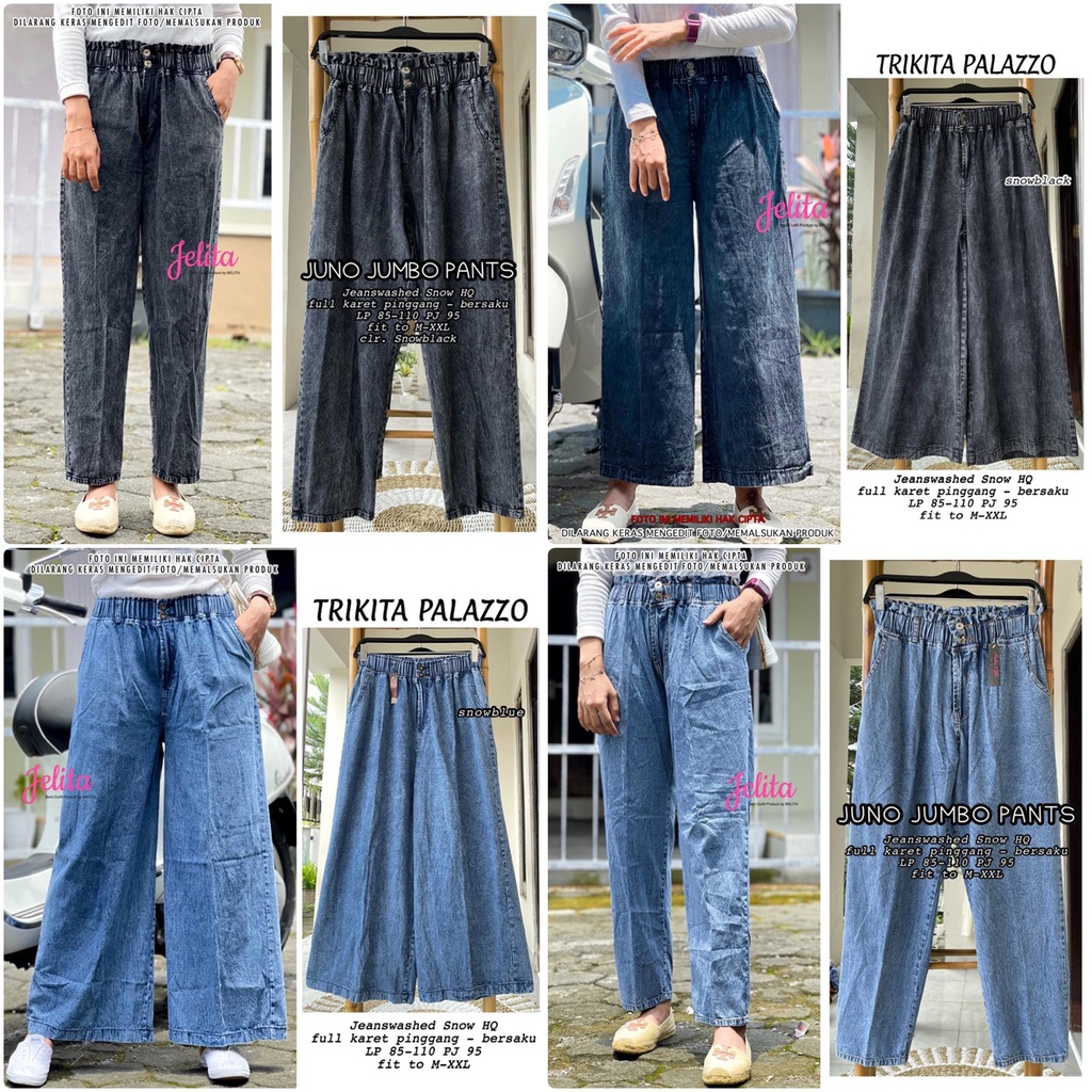 CELANA JEANS / 19.7 / LUXE JIONA ZOLA RIPPED JISOO JULIAN TRIKITA JUNO CLARISS AMORICA HOOLA / BAGGY / KULOT / WANITA / ALLSIZE / JUMBO /  JELITA