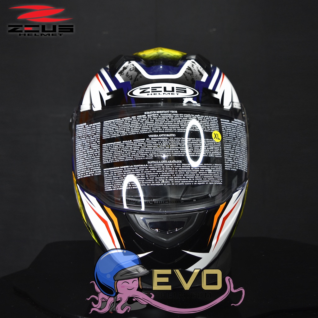 HELM ZEUS 811 AL52 ORANGE ( FREE VISOR SMOKE ) ZEUS FULLFACE MOTIF TERBARU ZS811 ORIGINAL HELM ZEUS FULL FACE ZS-811 ( ONGKIR 2KG )