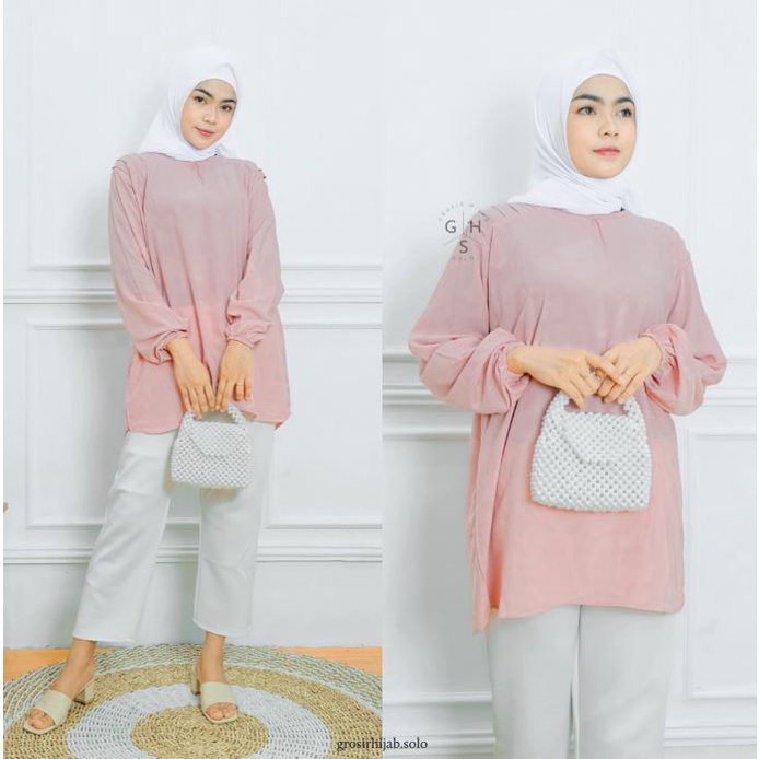 (AMD) BLOUSE SAIMA OVERSIZE ATASAN WANITA RAYON