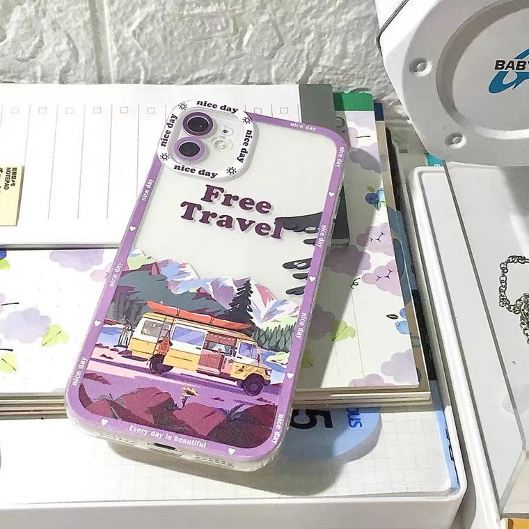 Soft Case Bahan TPU Untuk Iphone 13 12 Mini 11 Pro X XR XS Max SE 2020 6 6S 7 8 Plus