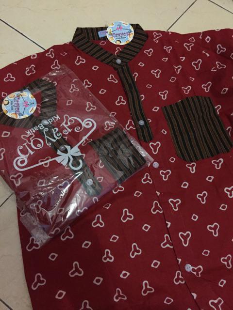 Crayon Kids Batik - Kemeja Batik Anak Lrk Cr-009
