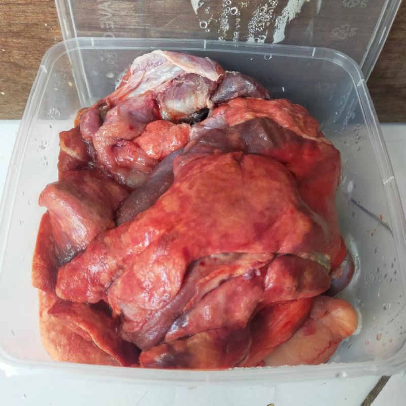 

Paru Limpa Jantung Ginjal Kambing 1kg