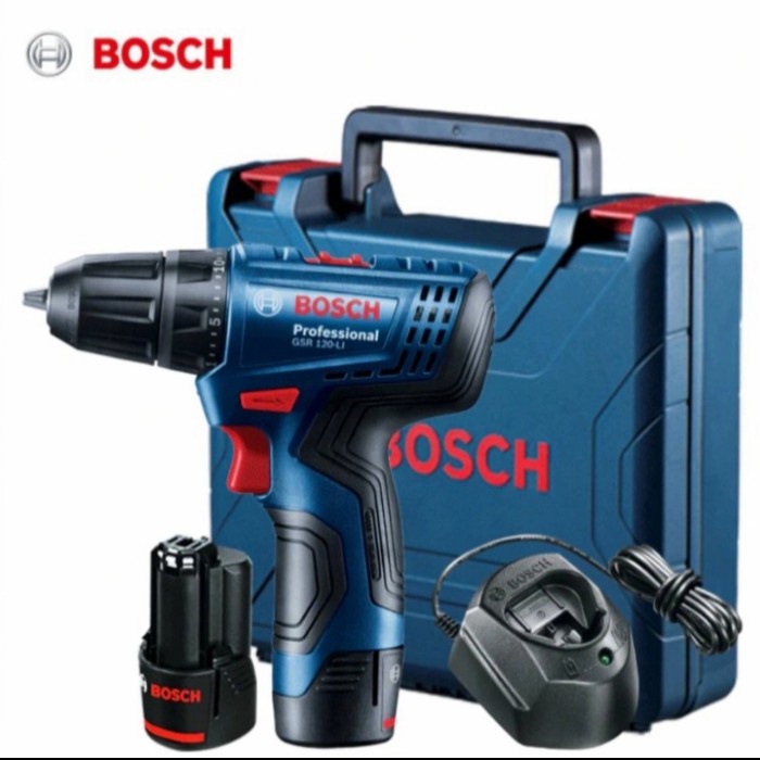Bosch gsb 120 li cordless impact drill - bor tembok baterai bosch