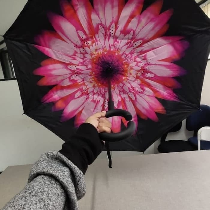 SGS Payung Terbalik DOUBLE LAYER Reverse Umbrella Gagang C Kazbrella