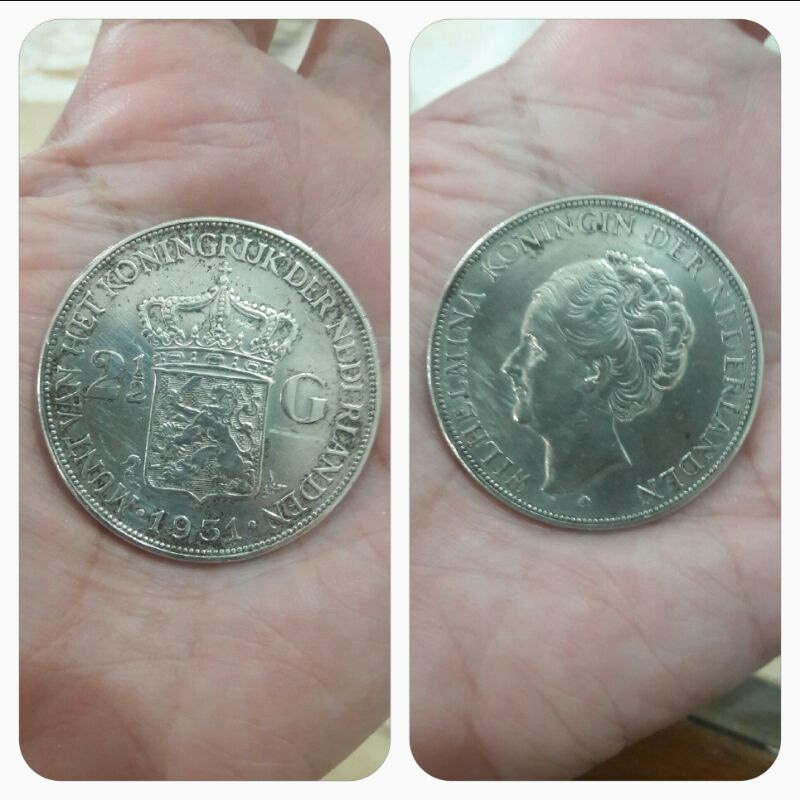 Koin Netherland Ratu Wilhelmina th 1931