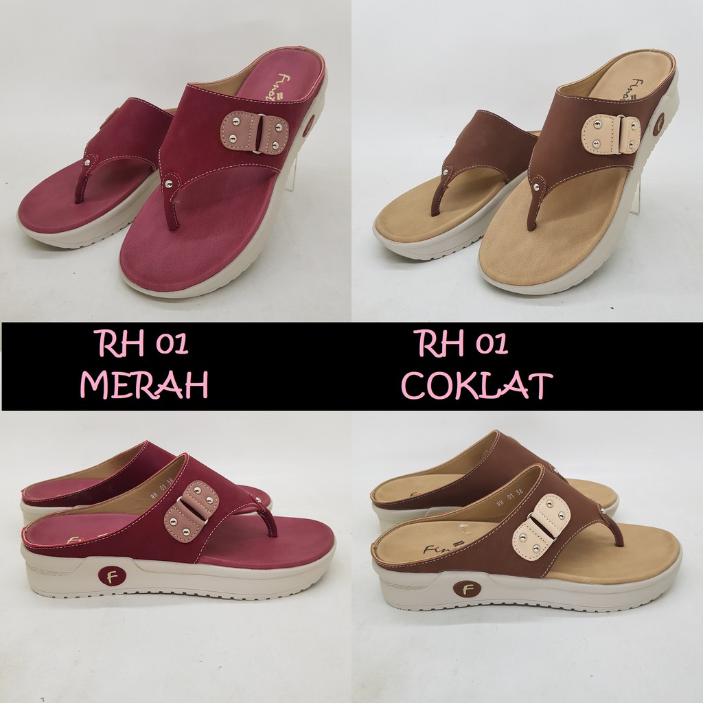 Stylish wedges sandal wanita Finotti RH