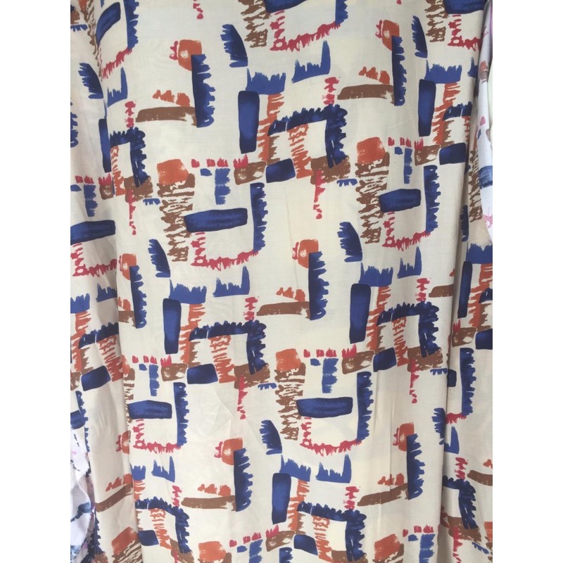 TERMURAH Kain Katun Rayon Viscose Motif Piyama Syahnaz