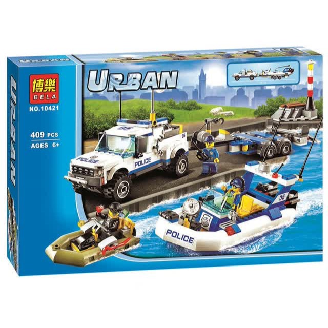 LEGO BELA 10421 URBAN POLICE PATROL SURVEILLANCE STATION SET