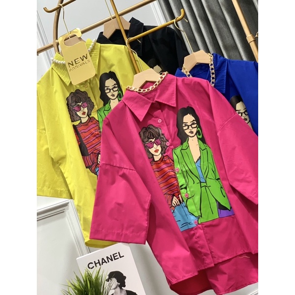 FW B1336 Kemeja Katun Poplin Stech Premium Quality