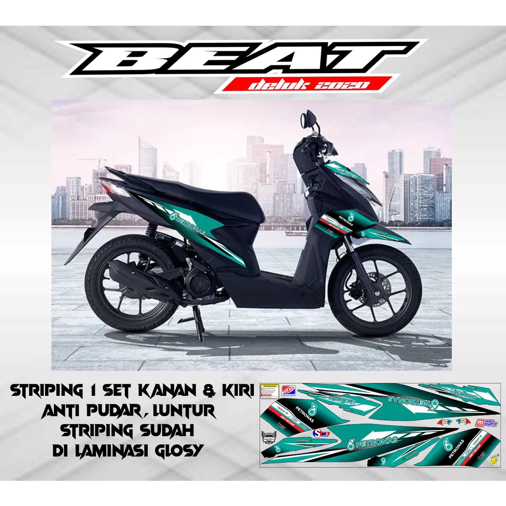 STRIPING VARIASI LIS BODI MOTOR BEAT 2020 PETRONAS