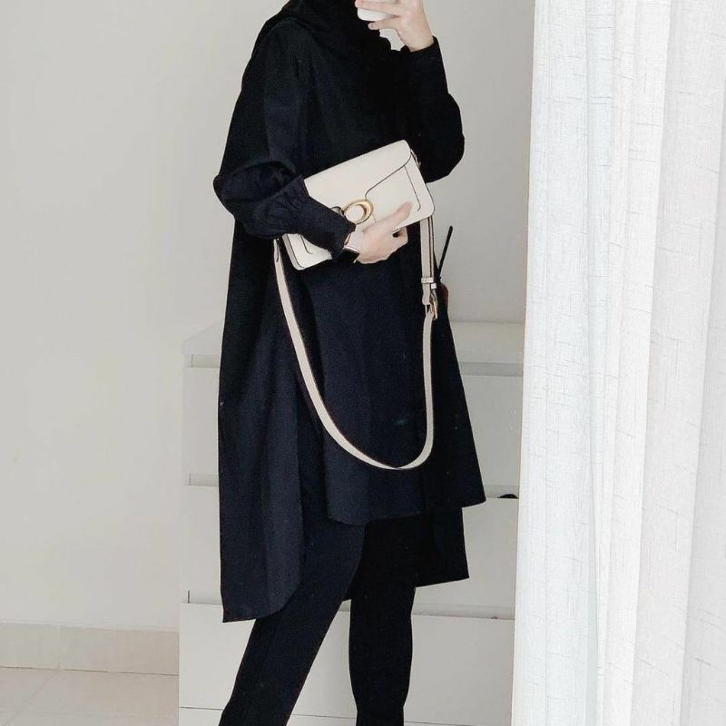 Alien Tunik wanita - Tunik wanita modis lengan balon terbaru Realpict