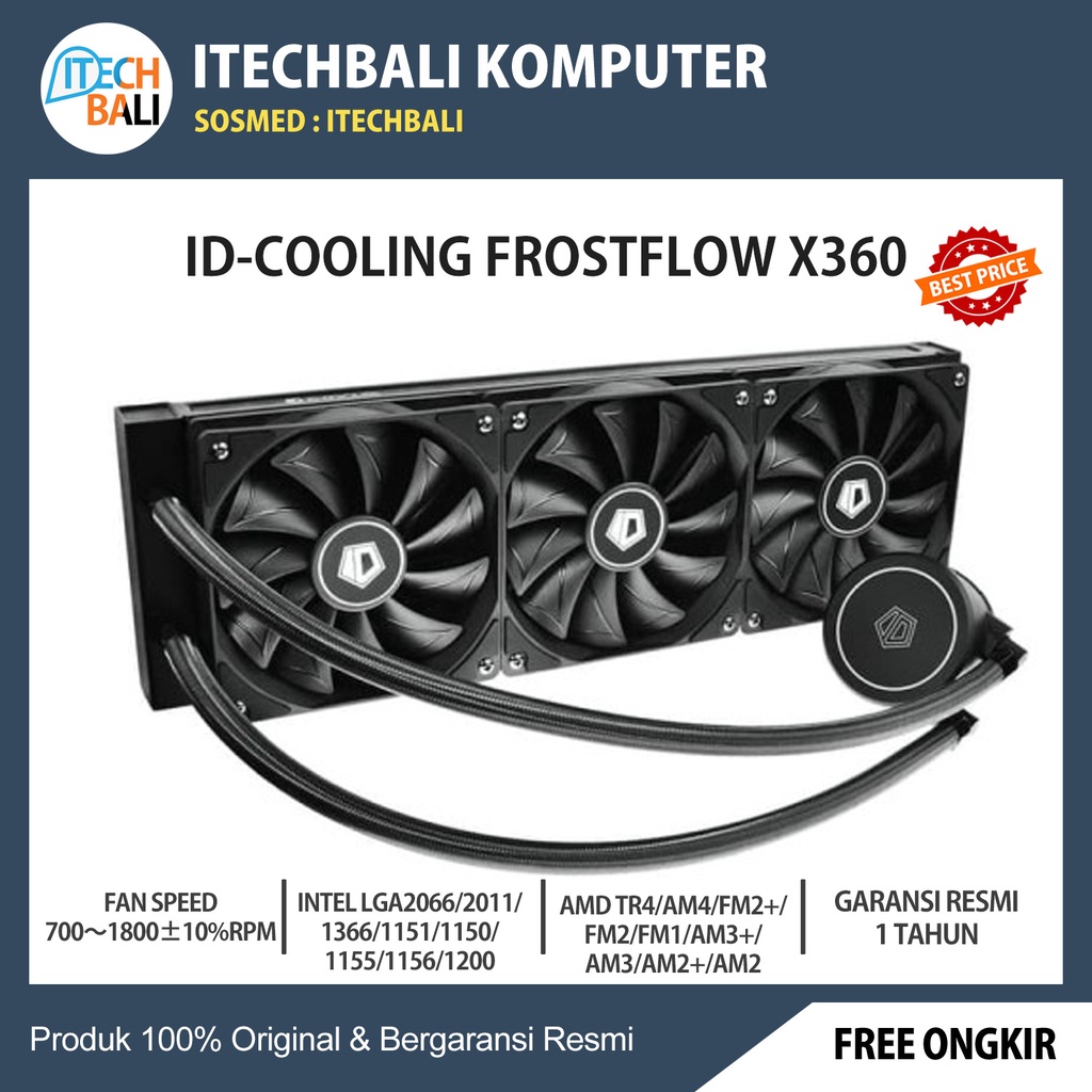 ID-COOLING FrostFlow X 360 CPU AIO Water Cooling | ITECHBALI