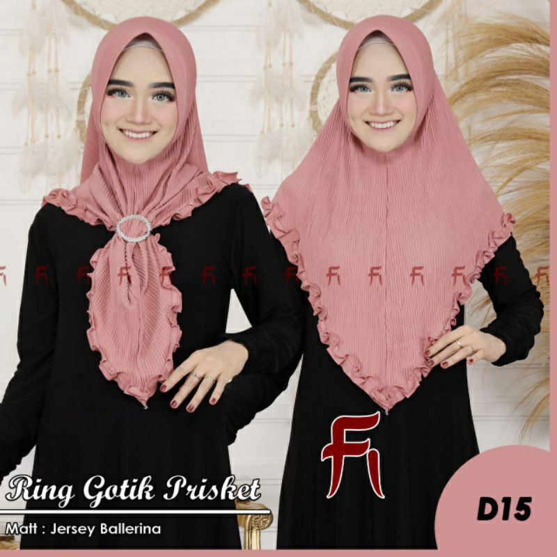 hijab RING GOTIK PLISKET#hijab plisket gotik#ORY BY FI HIJAB#hijab instan#