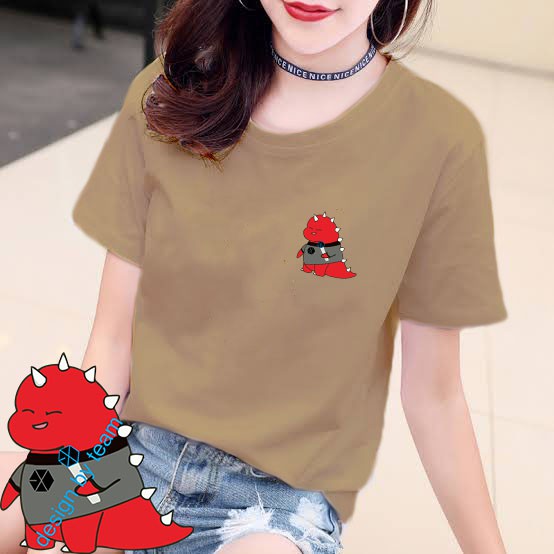 YOURSTYLE1119 - KAOS DINO KARAKTER BAJU KAOS WANITA DISTRO UNISEX OVERSIZE PRIA JUMBO CASUAL KEKINIAN