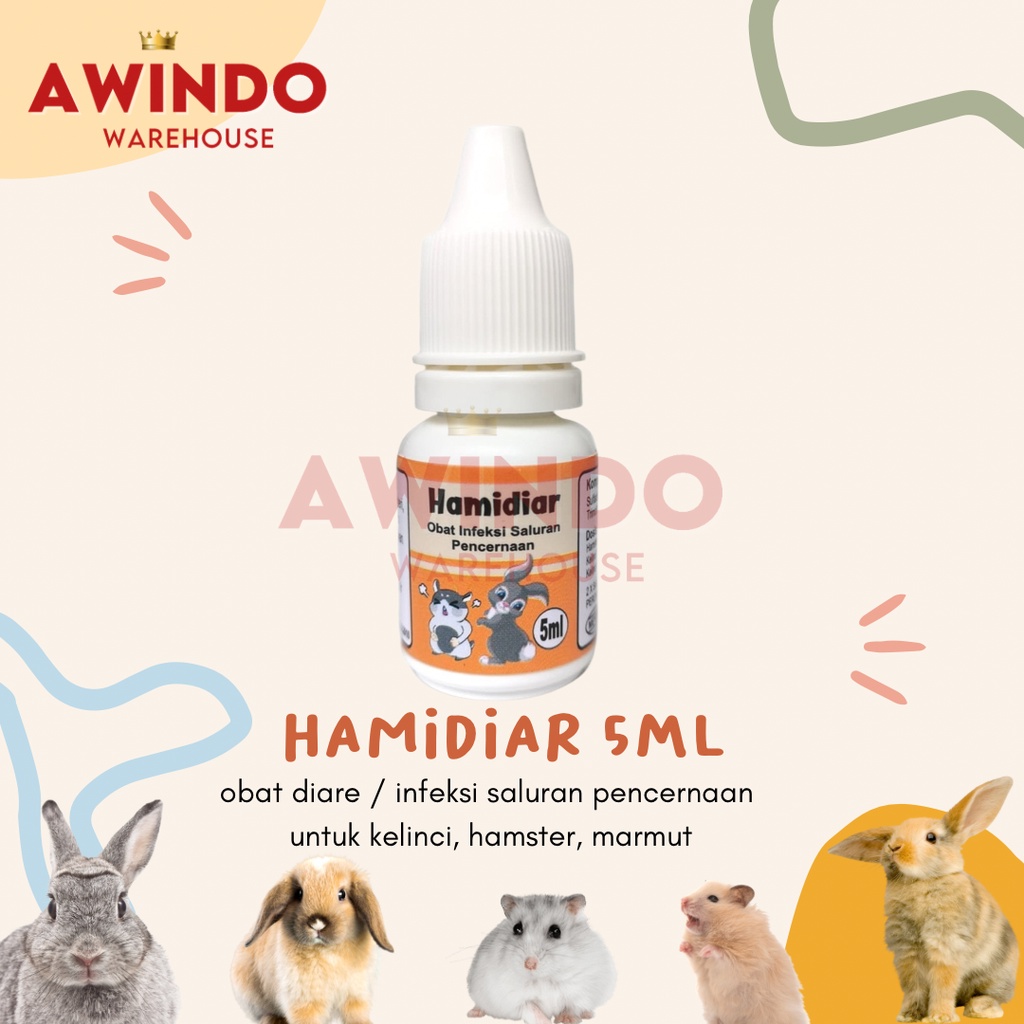 HAMIDIAR - Obat Diare Mencret Infeksi Saluran Pencernaan Hamster Kelinci