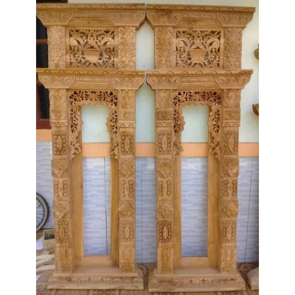 Jendela ukir gebyok jendela kaca minimalis