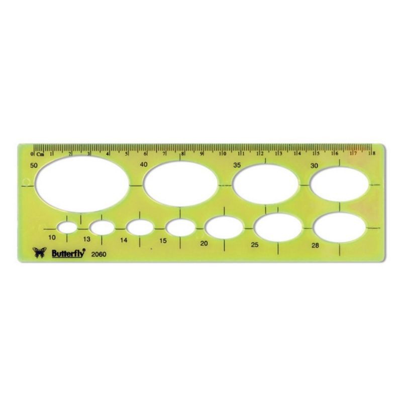 

Butterfly Penggaris Elip BT-2060 - Penggaris Bentuk Elip