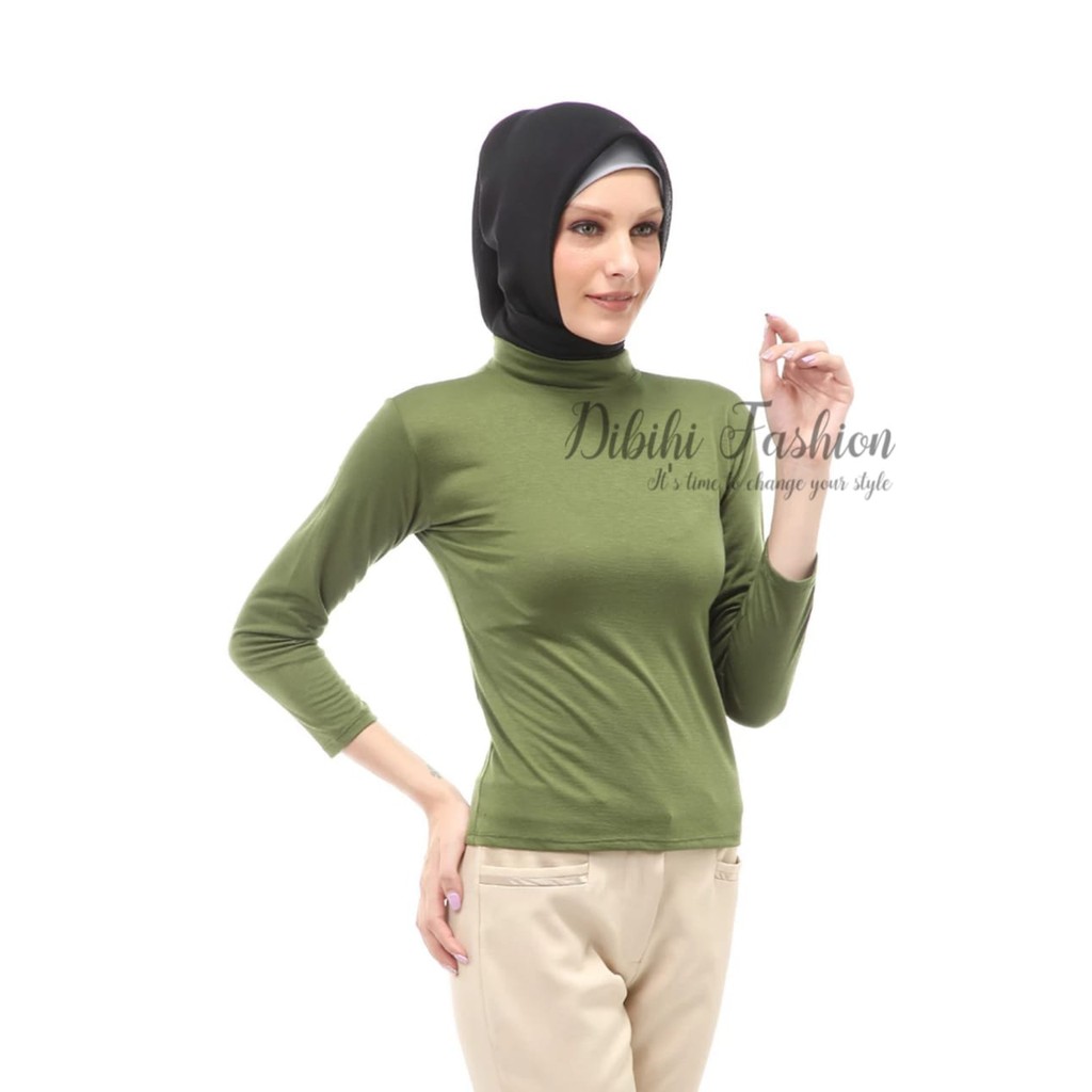 Manset Wanita | Manset Turtle Neck | Inner Kaos Wanita Lengan Panjang