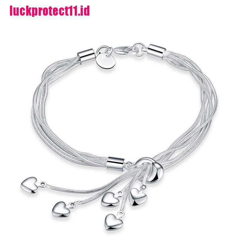 Gelang Rantai Ular Bahan 925 Sterling Silver Untuk Wanita