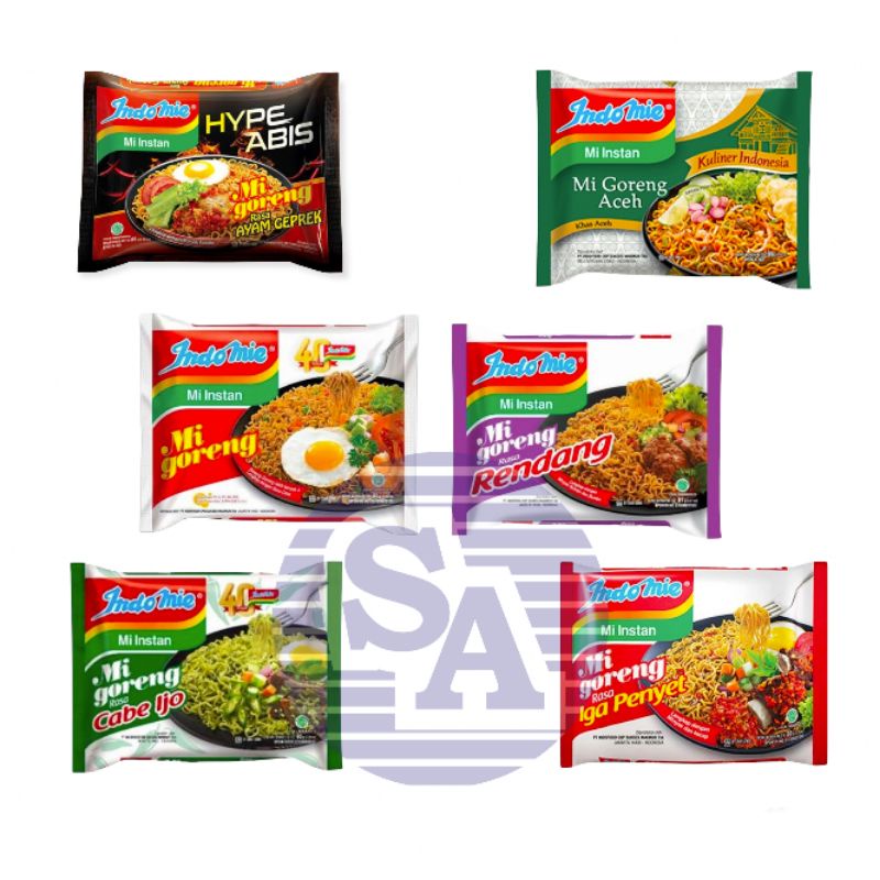 

Indomie goreng/rendang/Aceh/geprek/cabe ijo/iga penyet/rica rica/ayam pop