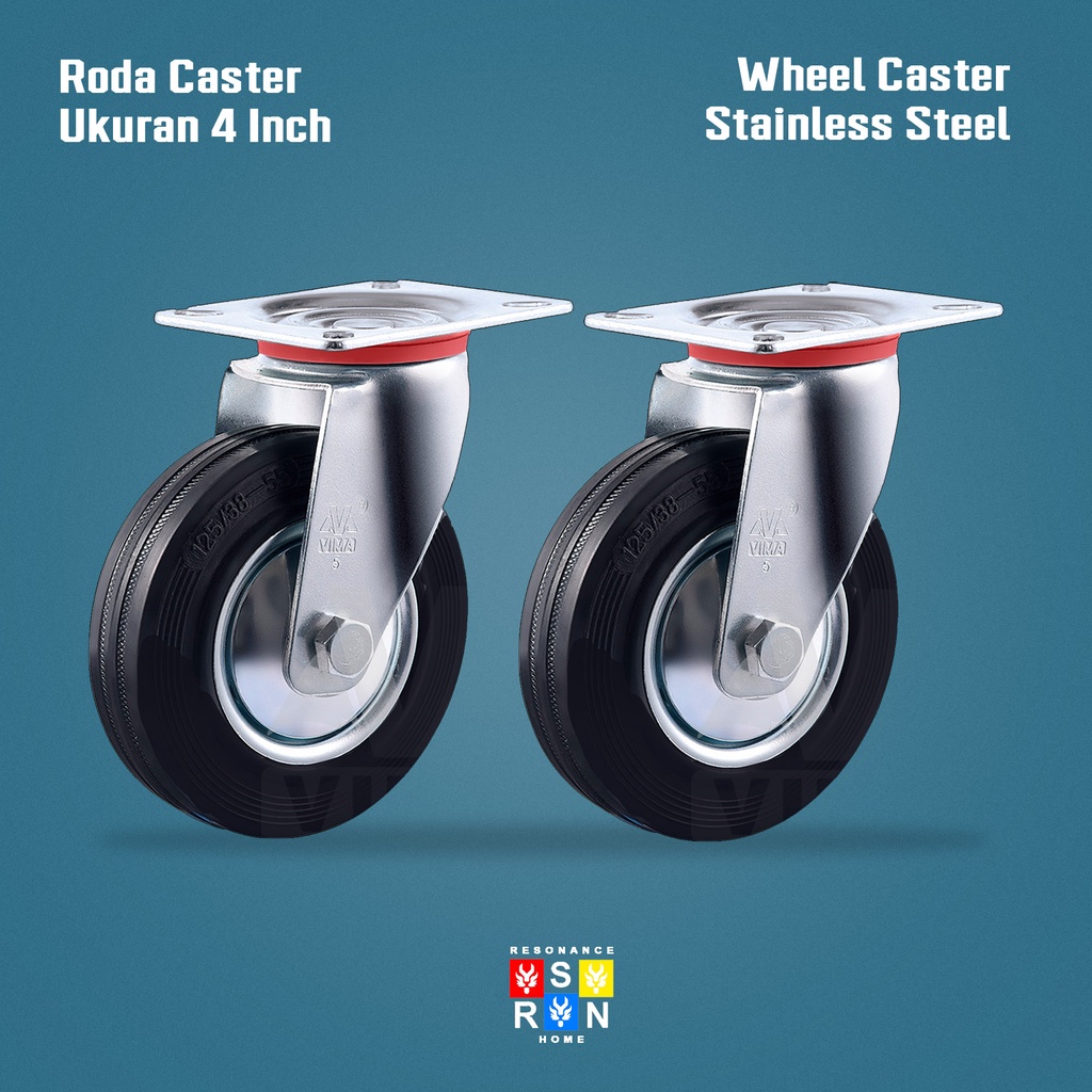 Roda Pagar Gerobak 4 Inch 100mm Resonance Home