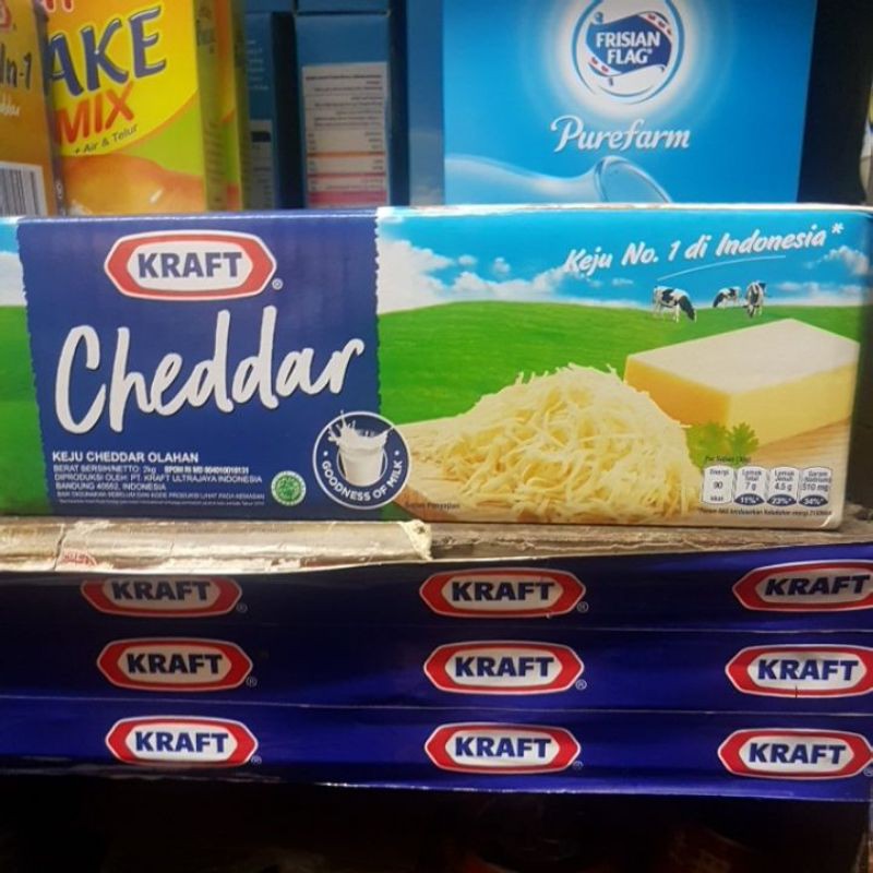 

KRAFT cheddar 2kg exp 06 2024