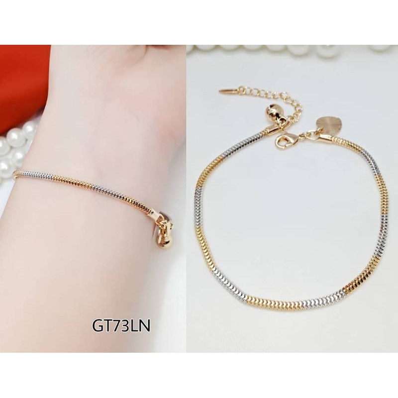 GELANG TANGAN MODEL SIMPLE DAN ELEGANT GELANG TANGAN MILANO WANITA LAPIS EMAS