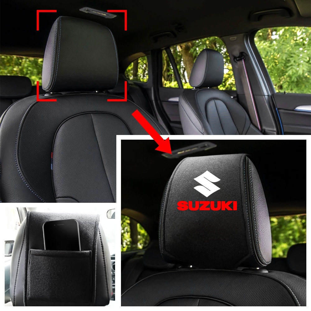 Bantal Sandaran Kepala Jok Mobil Untuk Suzuki Jimny Celerio Ciaz Every S-Presso DZire Baleno