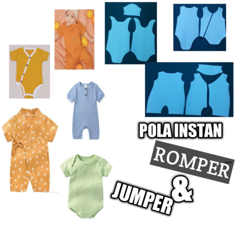 POLA INSTAN JUMPER DAN ROMPER BAYI