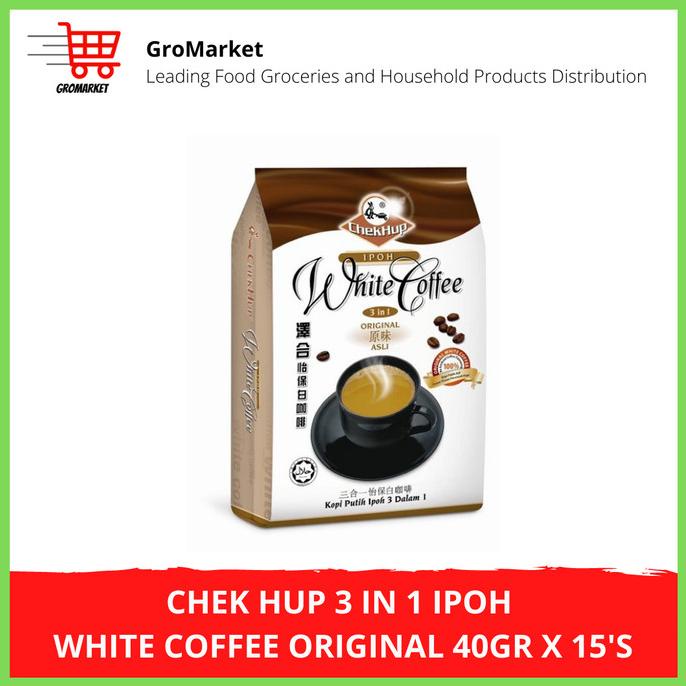 

Chek Hup 3 In 1 Ipoh White Coffee Original 40Gr X 15